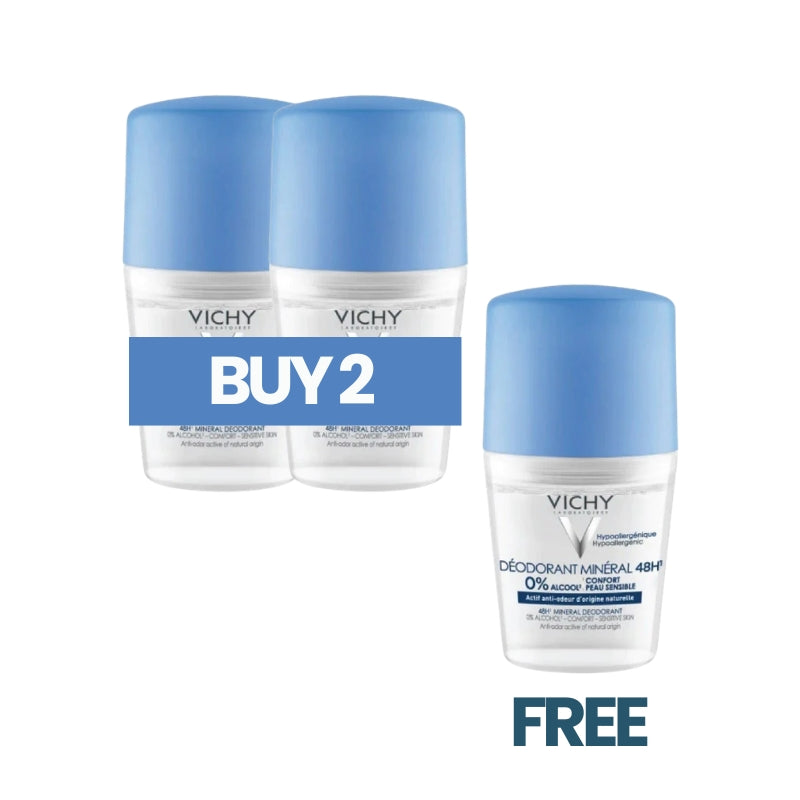 Buy 2 Get 1 Free 48 Hours Mineral Aluminum Free Deodorant 50ml