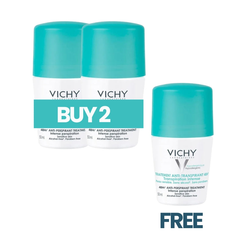 Buy 2 Get 1 Free 48 Hours Anti Perspirant Deodorant Intensive Treatment 50ml