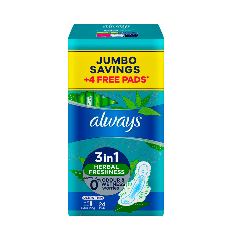 3 in 1 Ultra Thin Extra Long 24 Pads