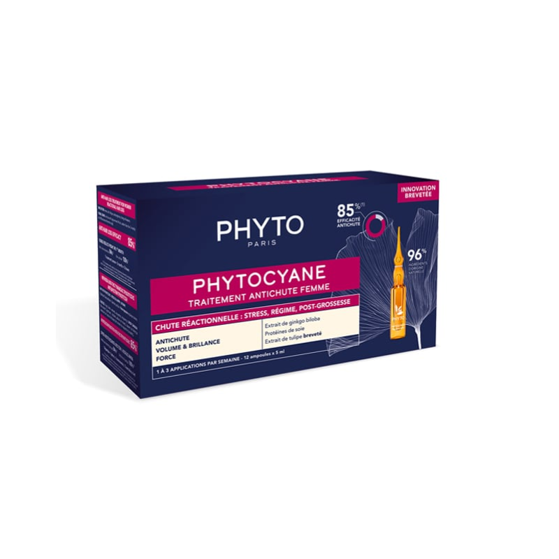 Anti Hair Loss Treatment For Women / Phytocyane / 12 X 5ml