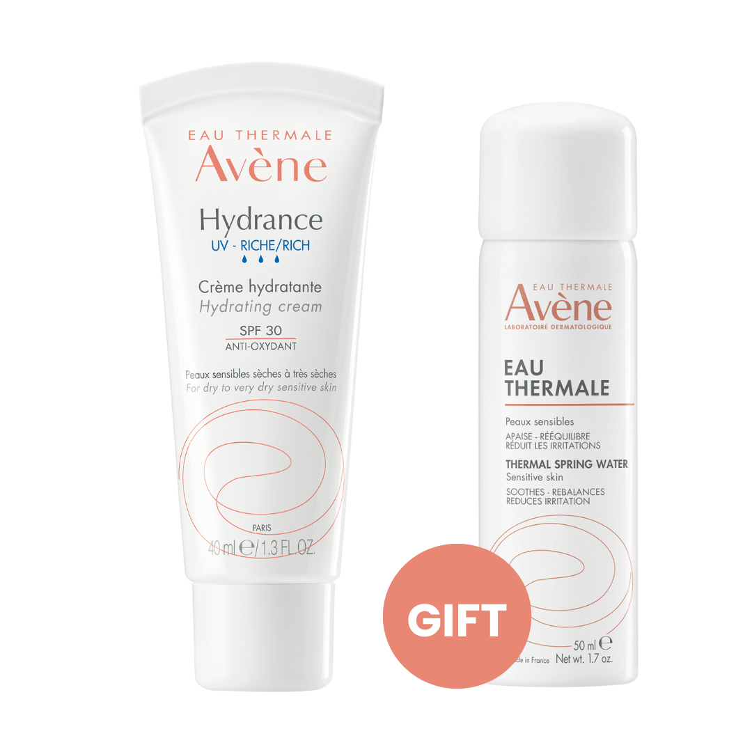 Buy Avène Hydrance UV Rich Cream Get Eau Thermale Spray 50ML