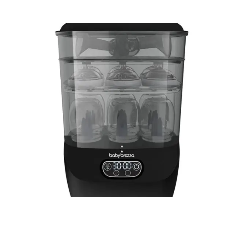 Baby Brezza One Step Baby Bottle Sterilizer and Dryer Advanced Premium Black