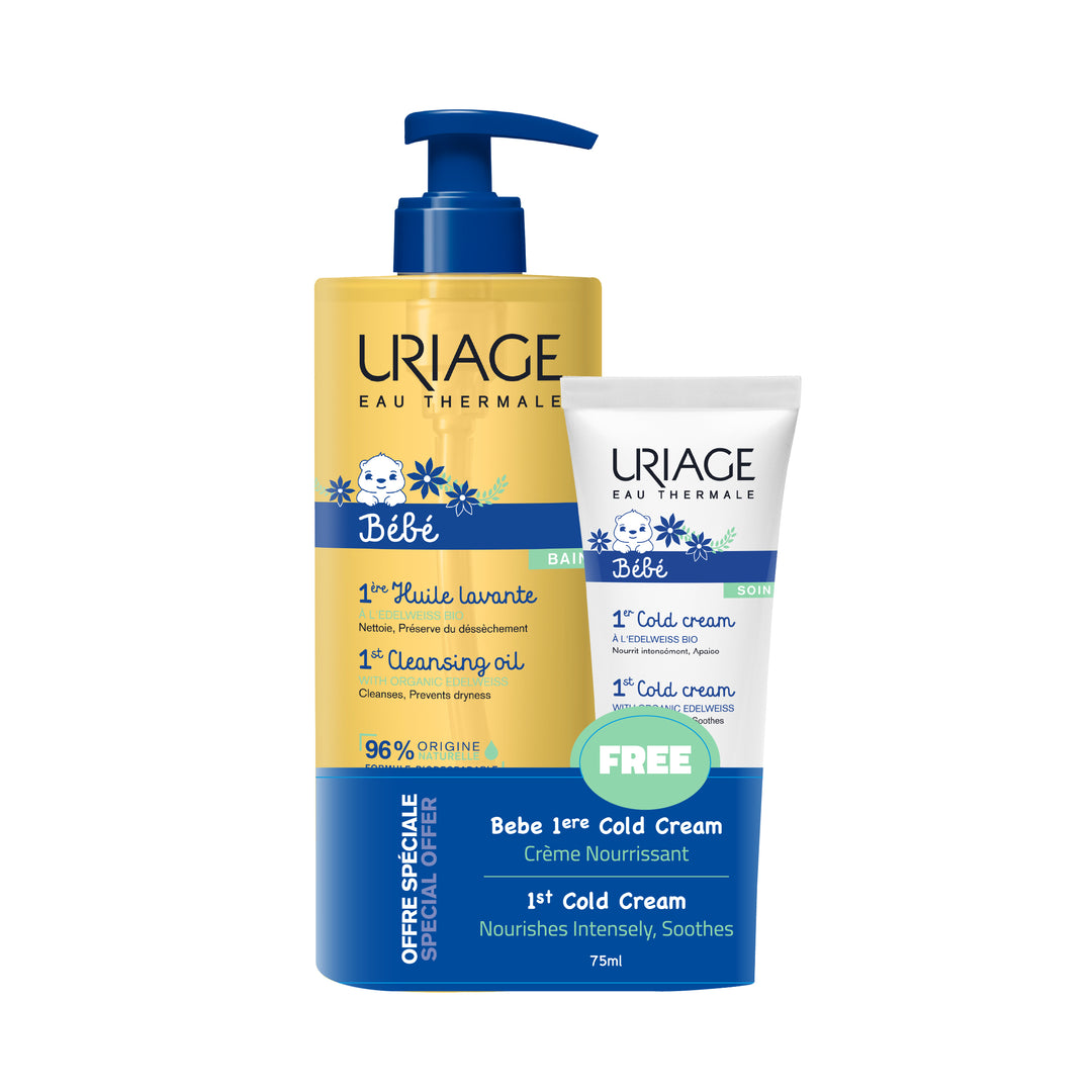 Bébé 1er Huile Lavante 500ml + Free Bébé Cold Cream
