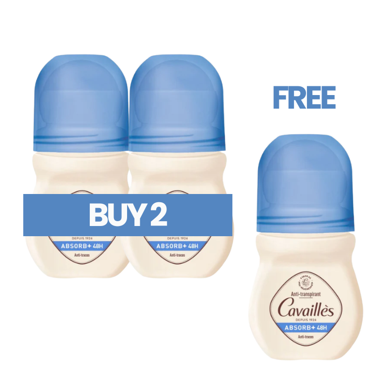 Buy 2 Get 1 Anti-Transpirant Absorb+ 48H Roll-On