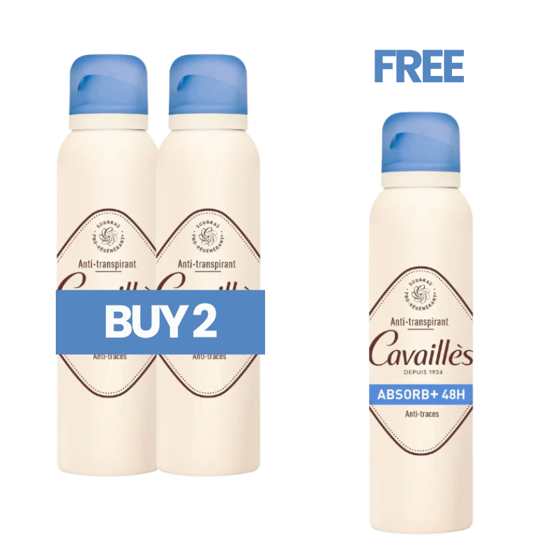 Buy 2 Get 1 Anti-Transpirant Absorb+ 48H Spray