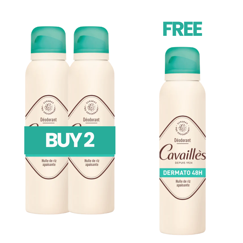 Buy 2 Get 1 Dermato 48H Deodorant Spray