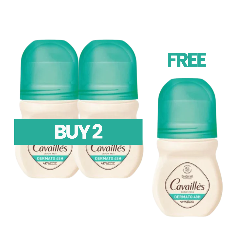 Buy 2 Get 1 Dermato 48H Roll-On Deodorant