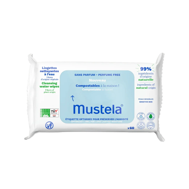 Cleansing Water Wipes Perfume Free x60