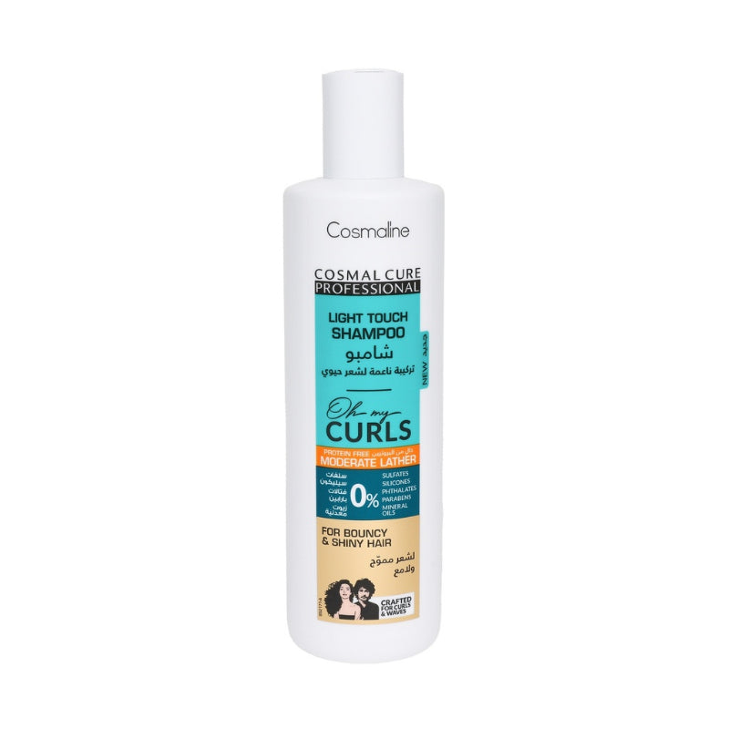 Cosmaline- Cosmal Cure Professional Oh My Curls Light Touch Moderate Lather Shampoo 500Ml