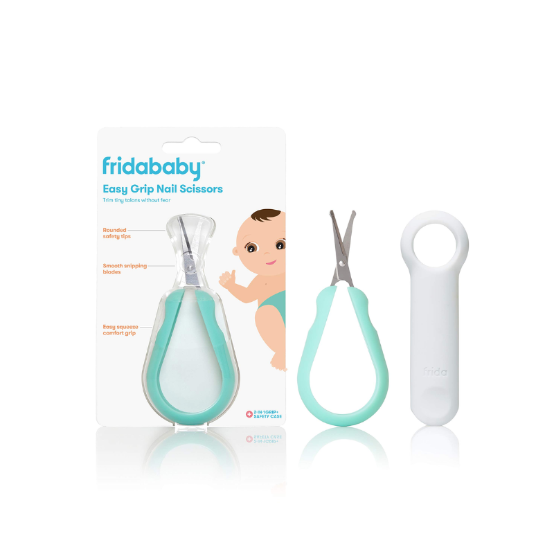Easy Grip Nail Scissors by Frida Baby Safe for Infant Newborn Toddler Nails