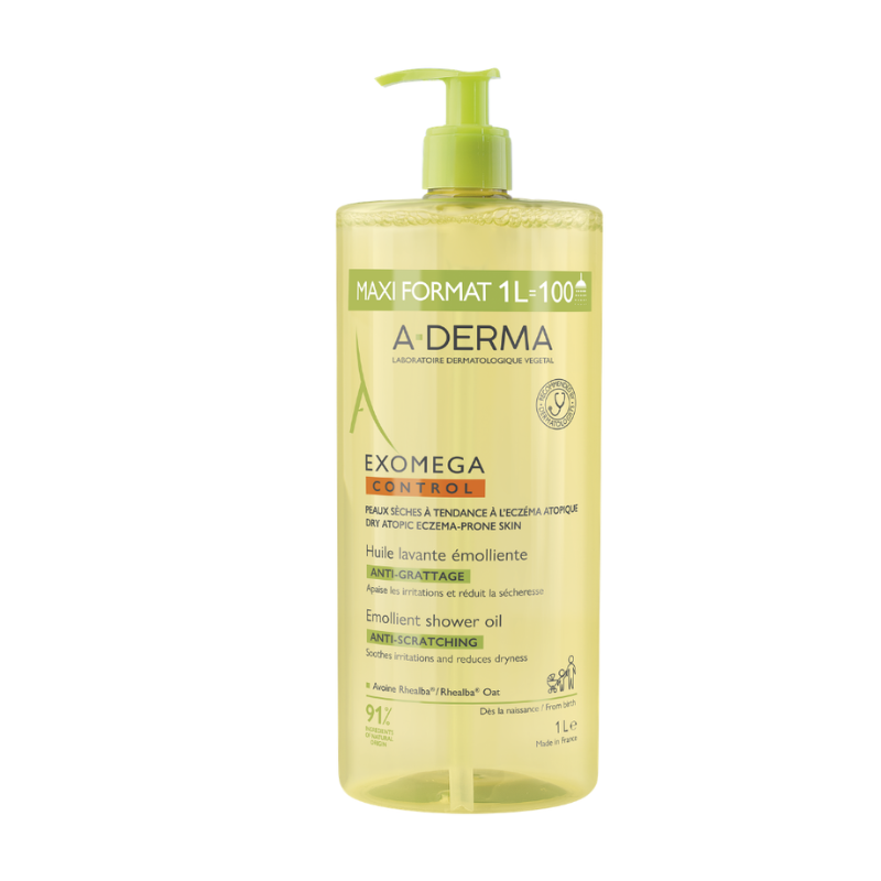 Exomega Control Emollient anti-scratch soothing & cleansing oil 1L