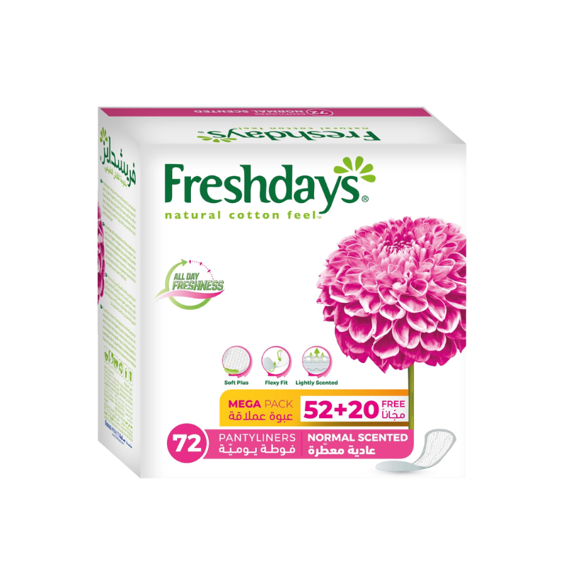 Freshdays Normal Perfume Pads, 52 + 20 Free