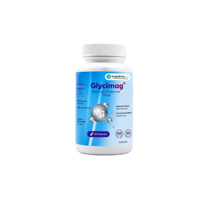 GlyciMag Magnesium Glycinate 750mg 60cap