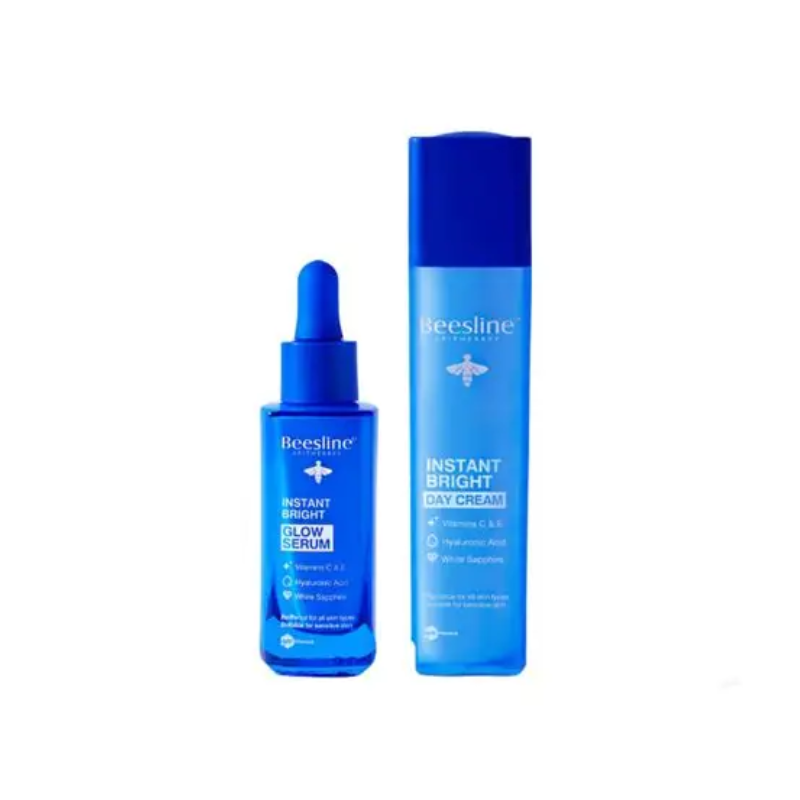 Instant bright day cream + glow serum coffret