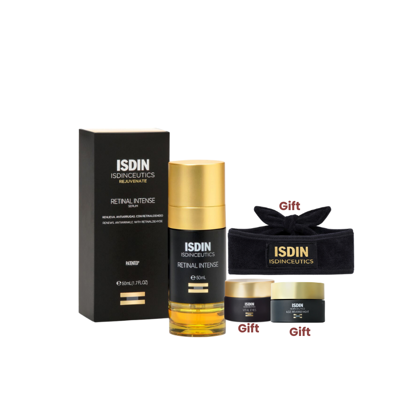 Isdinceutics Retinal Intense + free Mini Vital Eyes + Free Mini Age Reverse Night + Isdinceutics Headband