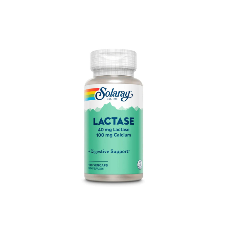 Lactase 40mg & Calcium 100mg 100 Vegcaps