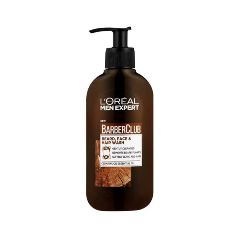 Men Expert Barberclub Beard, Face & Hair Wash 200ml