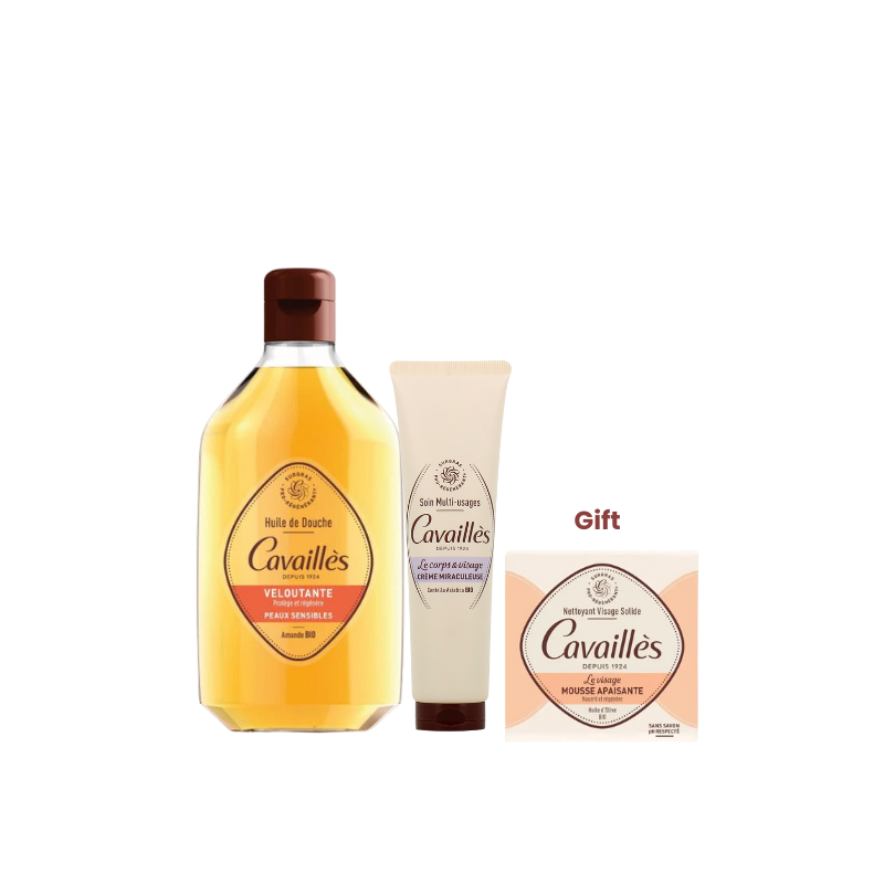 My Rogé Cavaillès soothing skincare routine set – set of 3 products