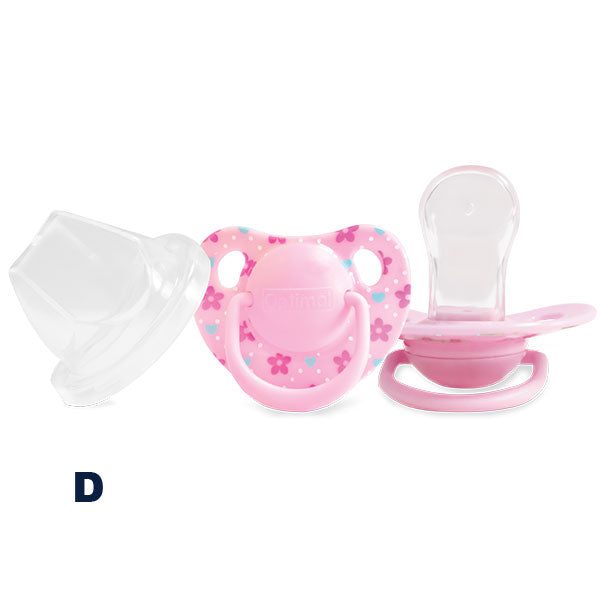 Orthodontic Silicone Pacifier 6+ (OPB-0108) Girls