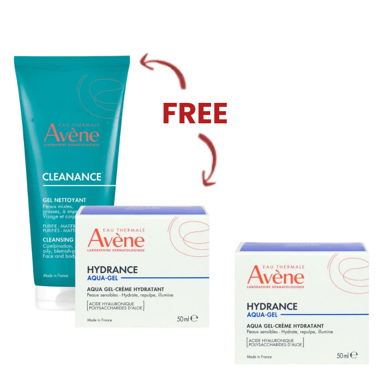 Hydrance Aqua-Gel B1G1 + FREE Cleanance Cleansing Gel 200ml