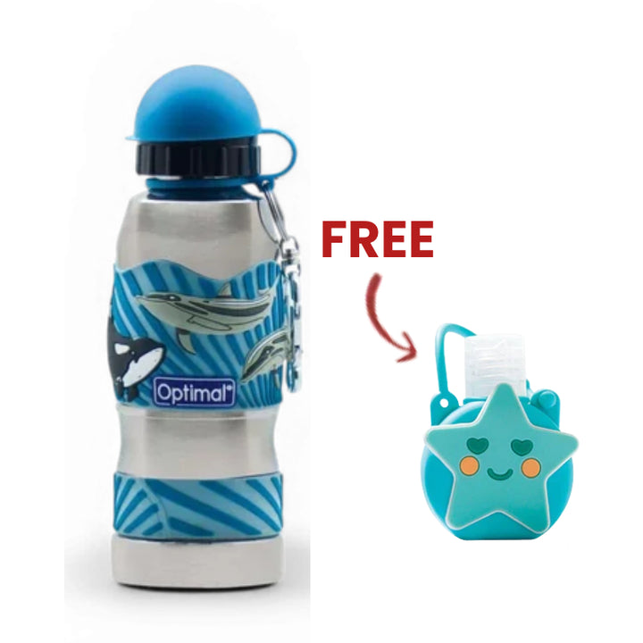 Optimal water bottle 450ml + 1 free hand sanitizer