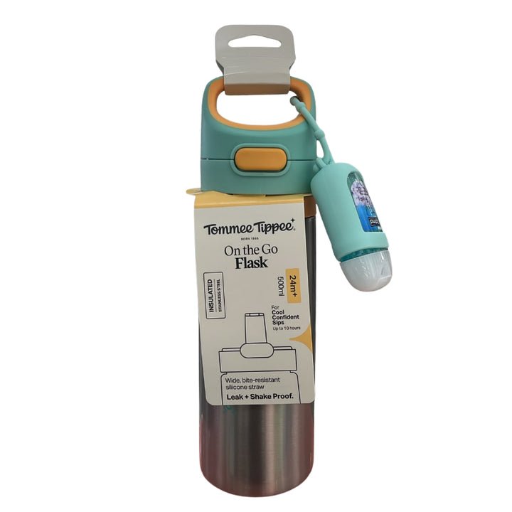 On The Go Flask 500ml + 1 free mini hand sanitizer