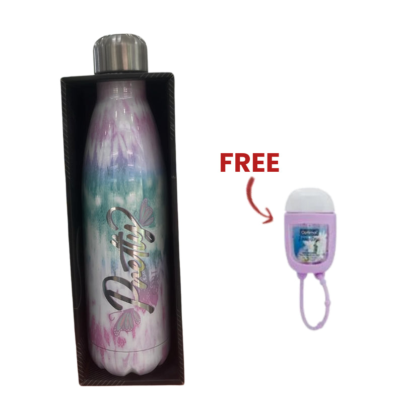 Cool Level Water Bottle 500ml + 1 free Hand Sanitizer2