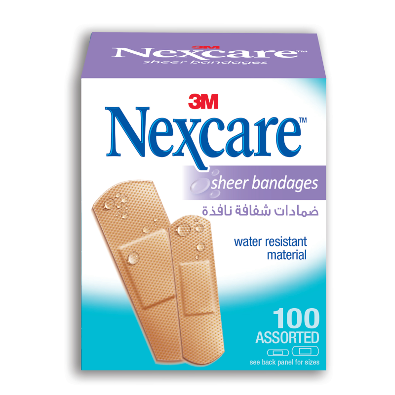 Plastic Sheer Bandages Assorted 100/Pack