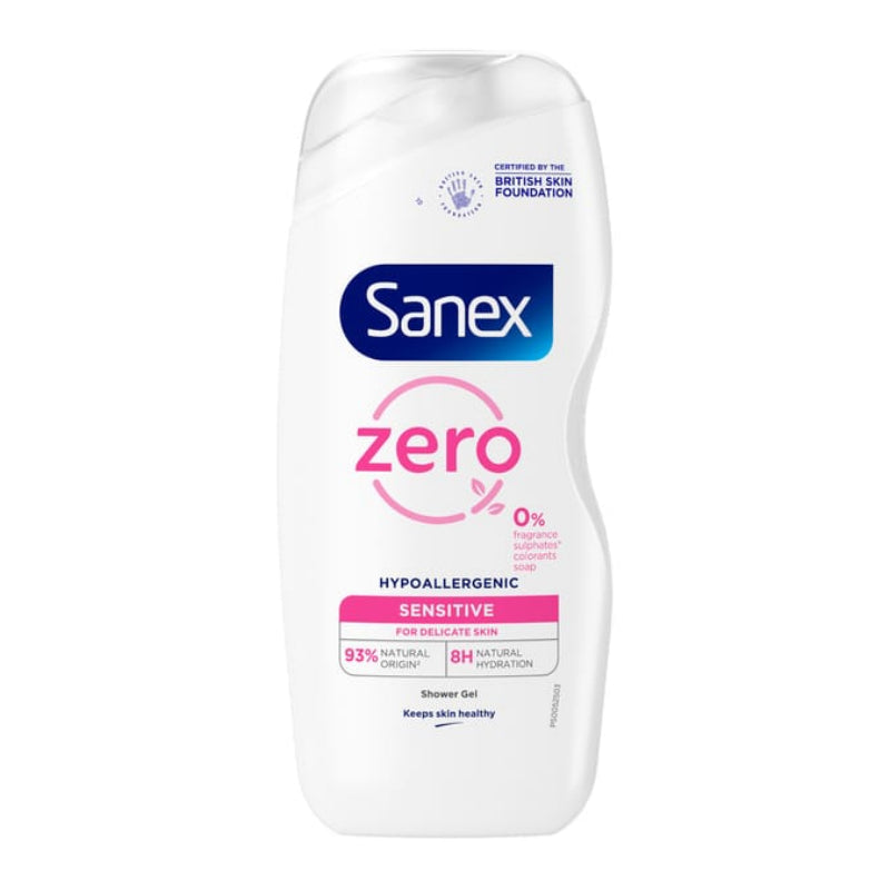 Sanex Zero% Hypoallergenic Sensitive Shower Gel 475 Ml
