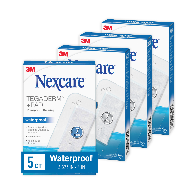 Tegaderm + Pad Transparent Dressing 5/Pack