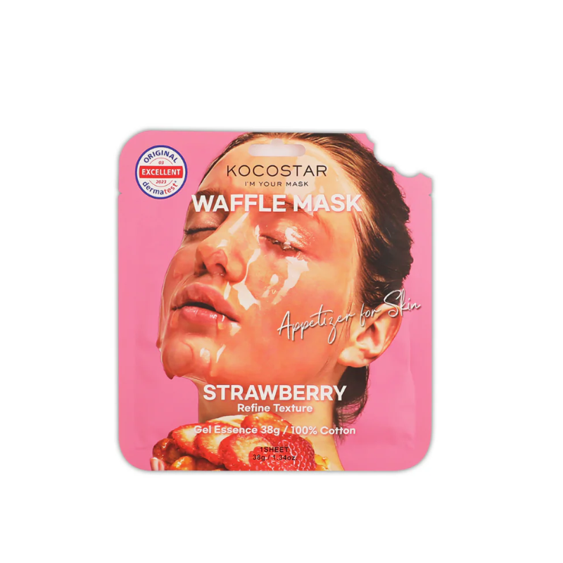 Waffle Mask Strawberry