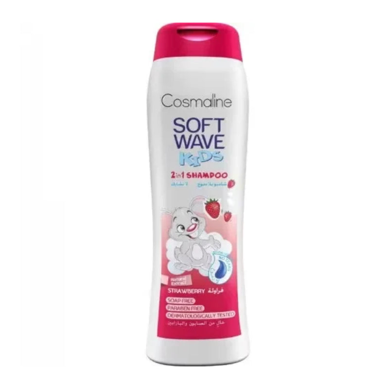 Soft Wave Kids 2 in 1 Strawberry Shampoo 400 Ml